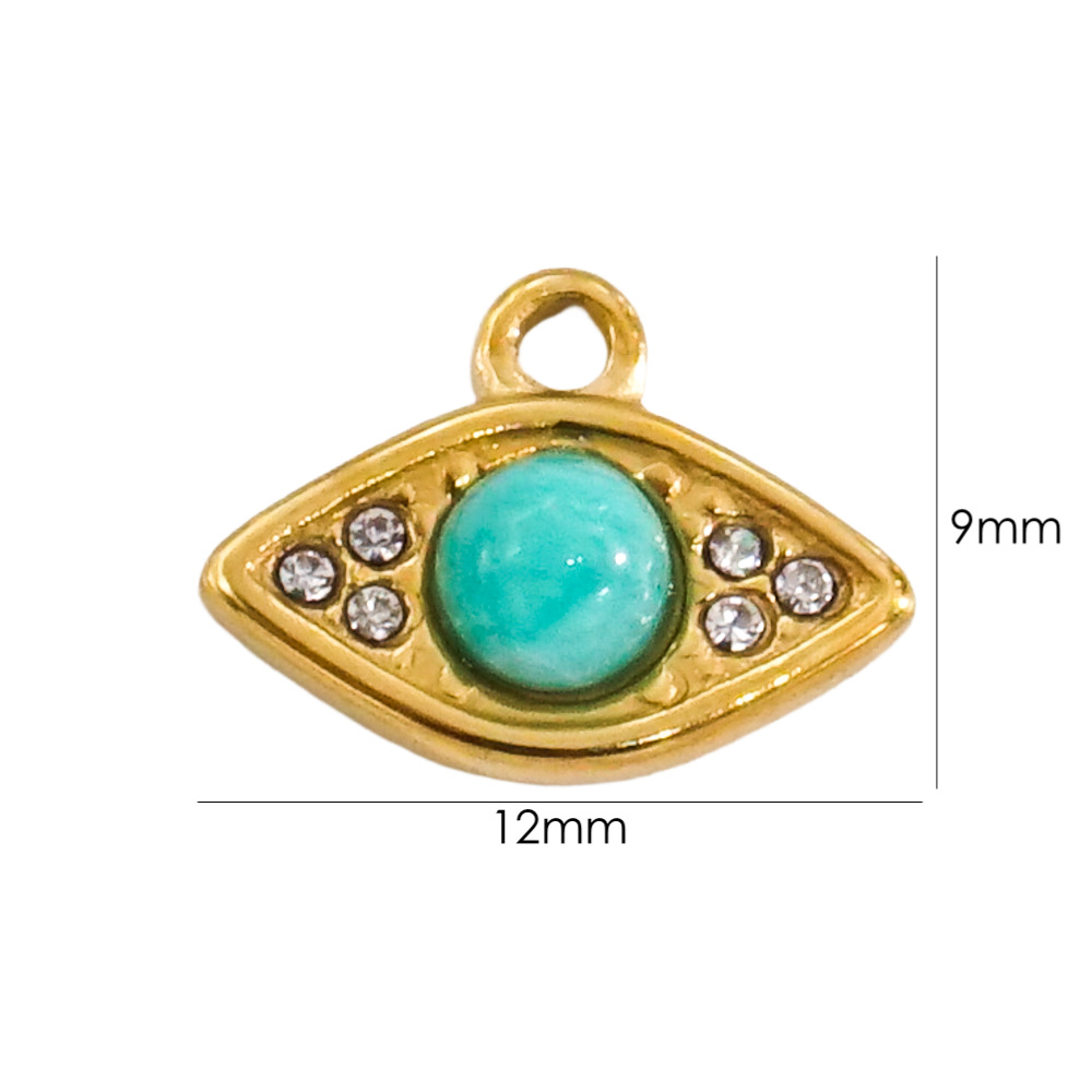 3Pcs Natural Stone Beads Eye S - Jewelry Making With Stones のレビューと価格