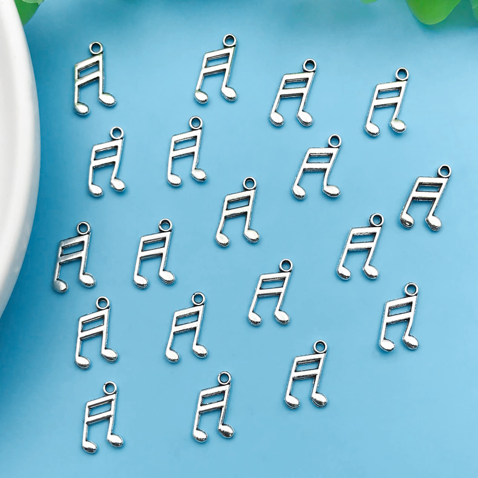 10/20Pcs Antique Silvery Music - Jewelry Making Notes のレビューと価格