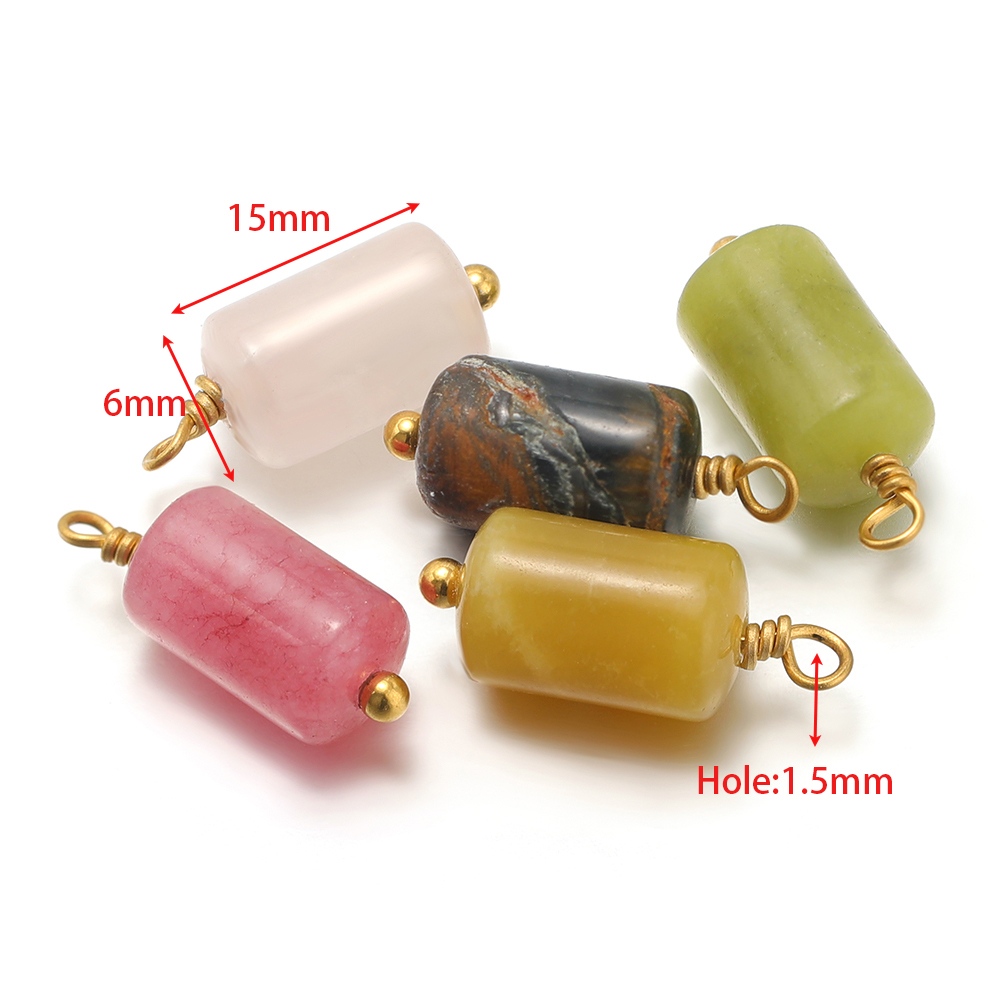 10pcs Stainless Steel Natural  - Jewelry Making With Stones のレビューと価格