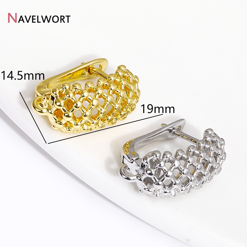 18K Gold Plated Brass  Hollow  - Jewelry Making Metal Supplies のレビューと価格