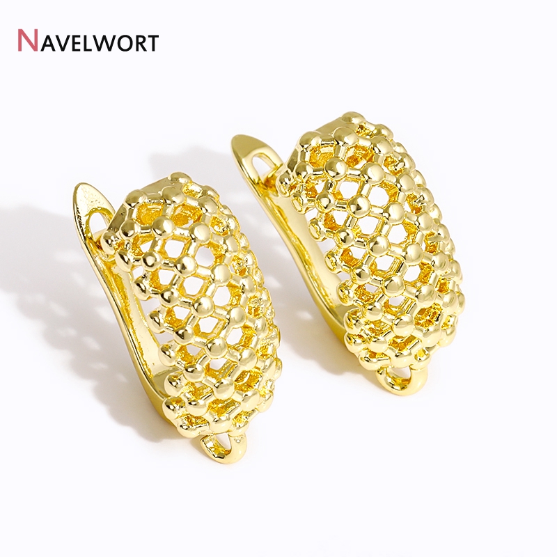 18K Gold Plated Brass  Hollow  - Jewelry Making Metal Supplies のレビューと価格
