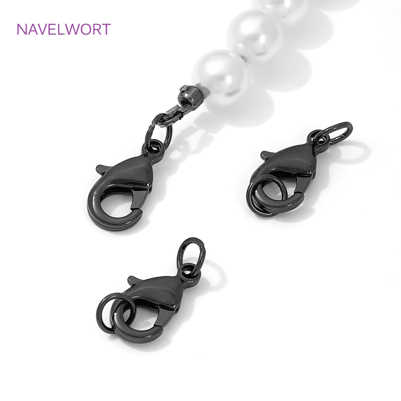 Black Color Brass Lobster Clas - Jewelry Making Metal Supplies のレビューと価格