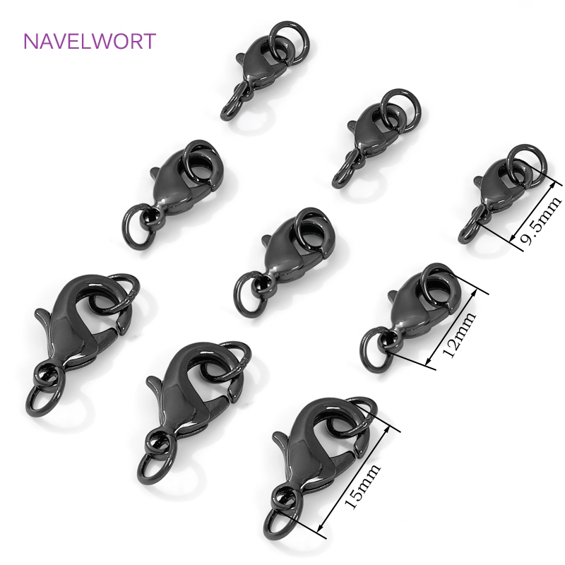 Black Color Brass Lobster Clas - Jewelry Making Metal Supplies のレビューと価格