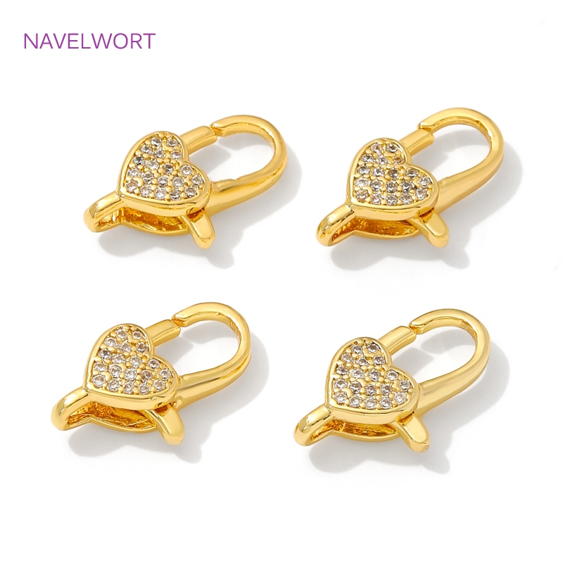 18K Gold Plated Inlaid Zircon  - Jewelry Making Metal Supplies のレビューと価格