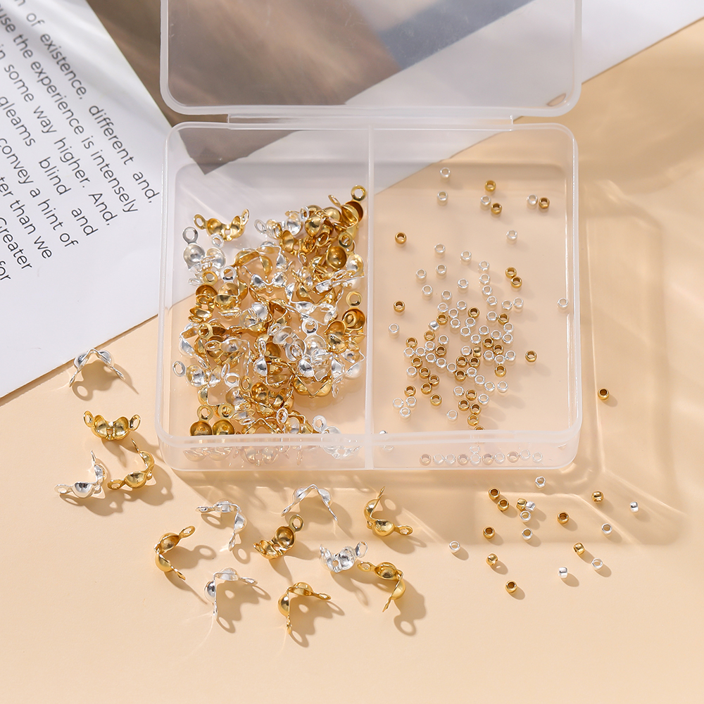 150pcs/Box 18K Gold Color Plat - Jewelry Making Box のレビューと価格